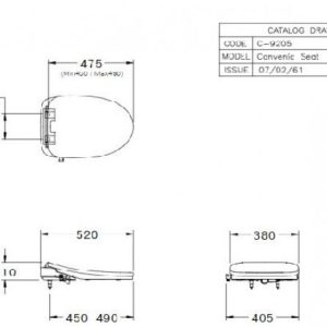 Ảnh công trình thực tế Nắp Rửa Điện Tử COTTO C9205
