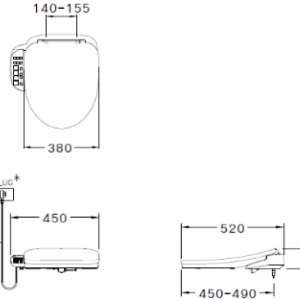Ảnh công trình thực tế Nắp Rửa Điện Tử COTTO C9206