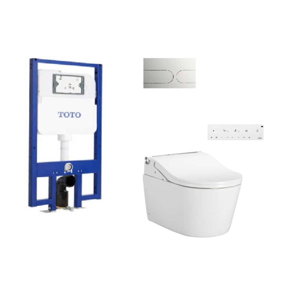TOTO CW542HME5U#NW1/TCF802E2Z#NW1/WH172AAT/MB175M#SS – Bồn cầu treo tường điện tử RW (giấu dây) xả tự động