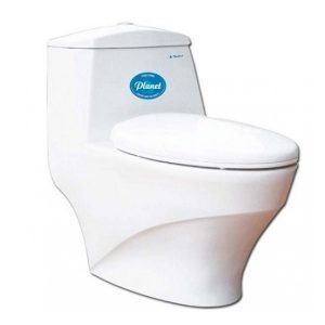 Ảnh công trình thực tế Bồn Cầu Thiên Thanh Plannet CK 38 1 Khối Xả Nhấn