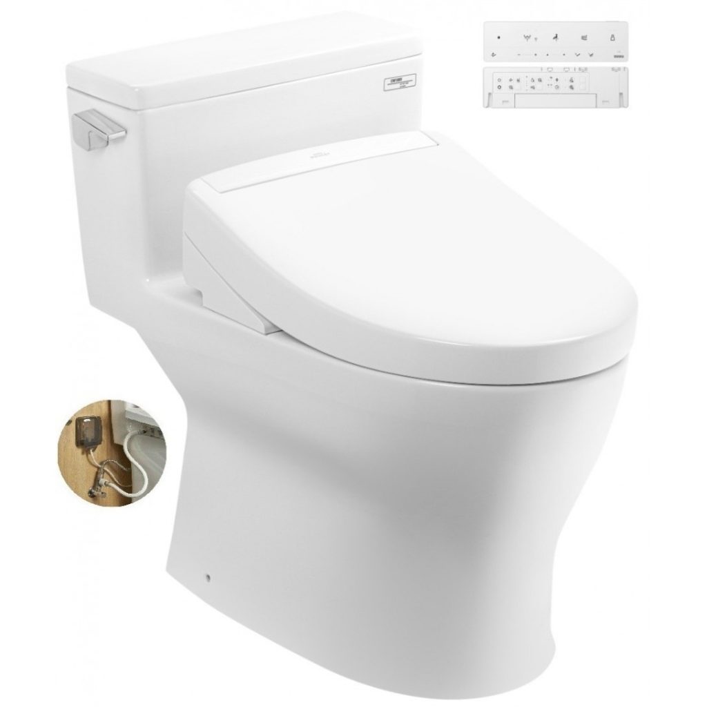 Bồn Cầu Điện Tử TOTO MS188VKW25/T53P100VR Nắp Washlet TCF34461GAA S5