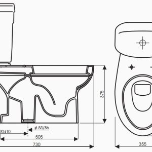 Ảnh công trình thực tế Bồn Cầu THIÊN THANH KING CD4829 2 Khối