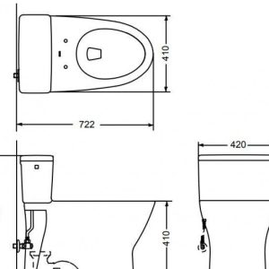 Ảnh công trình thực tế Bồn Cầu TOTO MS188VKT3 Một Khối Nắp TC385VS