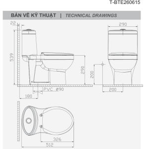 Ảnh công trình thực tế Bồn Cầu VIGLACERA BTE 1 Khối Xả Nhấn Trẻ Em