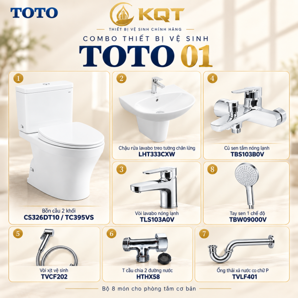 Combo Thiết Bị Vệ Sinh TOTO 01