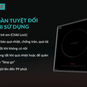 Ảnh công trình thực tế Bếp Từ 2 Vùng Nấu GRANDX GX IP689SE Mặt Kính EURO Platinum