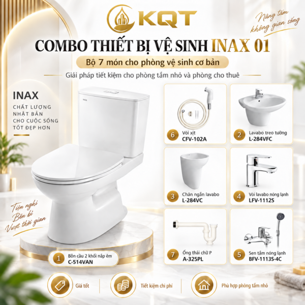 Combo Thiết Bị Vệ Sinh INAX 01