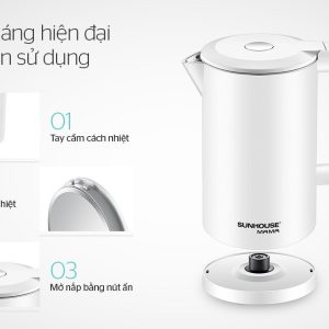 Ảnh công trình thực tế Ấm Siêu Tốc Sunhouse MAMA SHD1386W (1.7L)