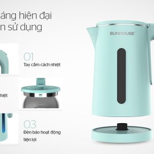 Ảnh công trình thực tế Ấm Siêu Tốc Sunhouse SHD1351 (1.7L)