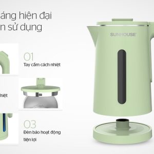 Ảnh công trình thực tế Ấm Siêu Tốc Sunhouse SHD1353 (1.8L)