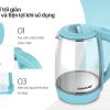 Ấm Siêu Tốc Thủy Tinh Sunhouse SHD1215 (1.8L) - ảnh 2