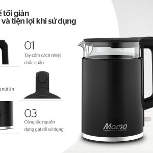 Ảnh công trình thực tế Ấm Siêu Tốc Thủy Tinh Sunhouse SHD1330 (1.7L)