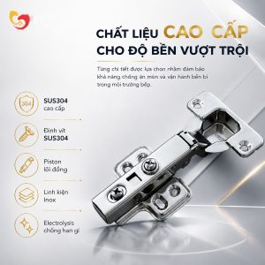 Ảnh công trình thực tế Bản Lề GrandX Capella SUS304 XC.S304A2