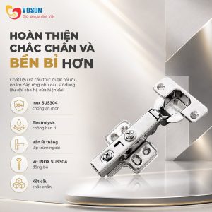 Ảnh công trình thực tế Bản Lề GrandX Capella SUS304 XC.S304HA