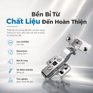 Ảnh công trình thực tế Bản Lề GrandX Capella SUS304 XC.S304HB