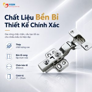 Ảnh công trình thực tế Bản Lề GrandX Capella Thép XC.IR105B