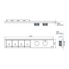 Bảng điều khiển nhiệt độ TOTO TBV11140A sen âm 4 đường nước dòng G - ảnh 3