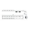 Bảng điều khiển nhiệt độ TOTO TBV11150A sen âm 5 đường nước dòng G - ảnh 3