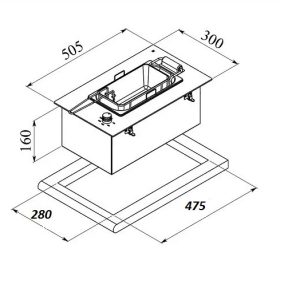 Ảnh công trình thực tế Bếp Chiên Dudoff Domino Neptune (DF-Z01)