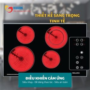 Ảnh công trình thực tế Bếp Điện Malloca DZ-7354