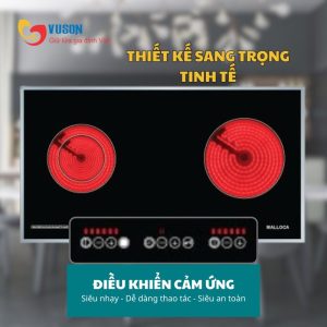 Ảnh công trình thực tế Bếp Điện Malloca DZ-7372