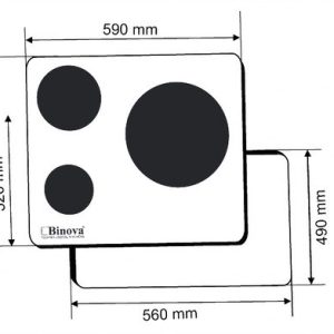 Ảnh công trình thực tế Bếp Điện Từ Binova BI-344-IC