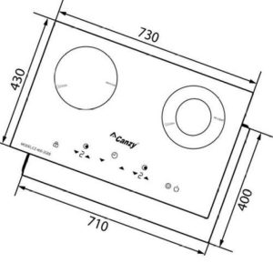 Ảnh công trình thực tế Bếp Điện Từ Canzy CZ400-2EGB
