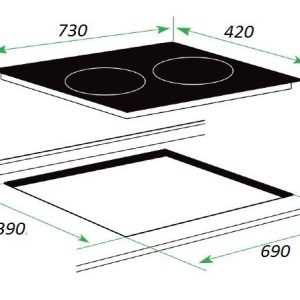 Ảnh công trình thực tế Bếp Điện Từ Kaff KF-737IH