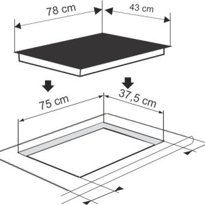 Ảnh công trình thực tế Bếp Điện Từ Munchen GM 5860 ( Dòng Sản Phẩm Platin – Đức )