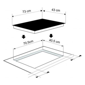 Ảnh công trình thực tế Bếp Điện Từ Munchen GM6629s ( Dòng Sản Phẩm Saphir – Đức )