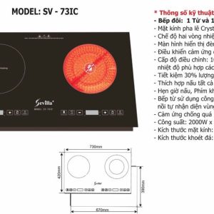Ảnh công trình thực tế Bếp Điện Từ Sevilla SV-73IC