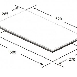 Ảnh công trình thực tế Bếp Domino Hồng Ngoại Capri CR-168KT