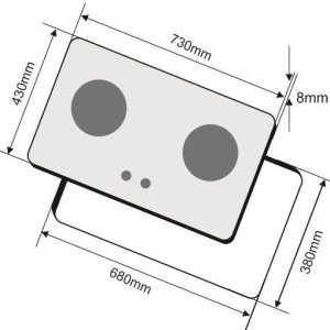Ảnh công trình thực tế Bếp Gas Âm Canzy CZ-730