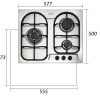 Bếp Gas Âm Cata L 603 FTI - ảnh 2