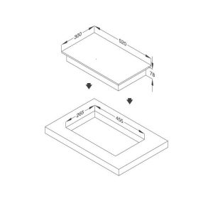 Ảnh công trình thực tế Bếp Gas Âm Domino Malloca DG 02