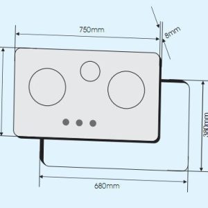 Ảnh công trình thực tế Bếp Gas Âm Fandi FD – 375GT