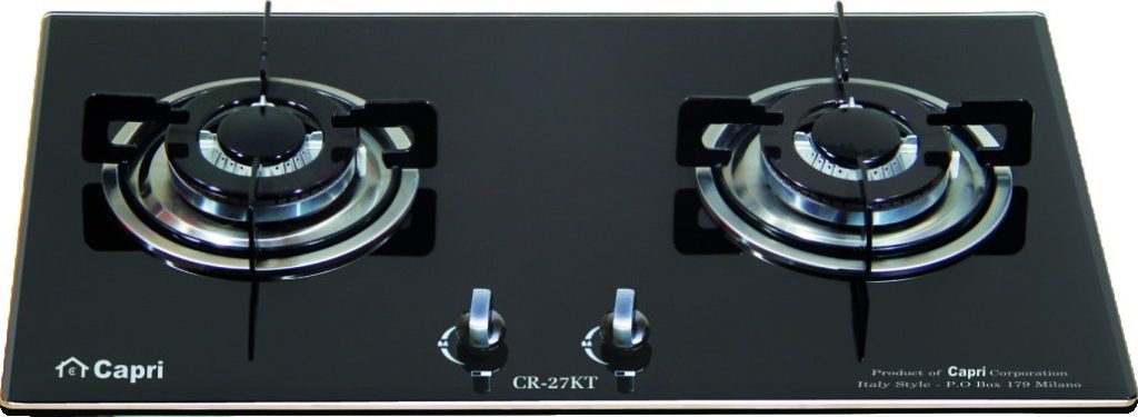 Bếp Gas Âm Kính 2 Lò Capri CR-27KT