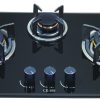 Bếp Gas Âm Kính 3 Lò Capri CR-309KT (Black)