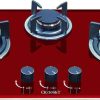 Bếp Gas Âm Kính 3 Lò Capri CR-309KT (Red)