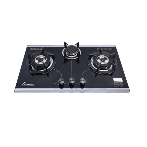 Bếp Gas Âm Kính SOMIPress Cao Cấp Apex 3 Lò APB8802