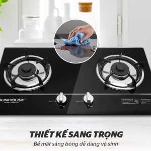 Ảnh công trình thực tế Bếp Gas Âm Kính Sunhouse SHB501MT