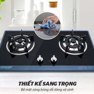Ảnh công trình thực tế Bếp Gas Âm Kính Sunhouse SHB5548MT