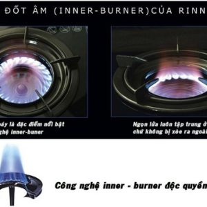 Ảnh công trình thực tế Bếp Gas Âm Rinnai RVB-2Gi(FG)