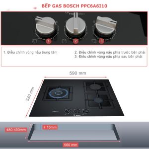 Ảnh công trình thực tế Bếp Gas Bosch PPC6A6I10 Series 6