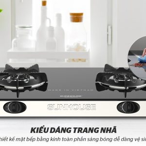 Ảnh công trình thực tế Bếp Gas Dương Sunhouse SHB2201-EC