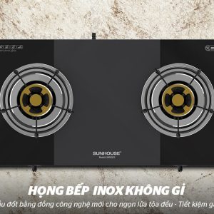 Ảnh công trình thực tế Bếp Gas Dương Sunhouse SHB3213