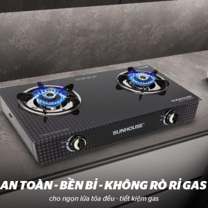 Ảnh công trình thực tế Bếp Gas Dương Sunhouse SHB3366MT