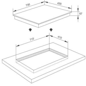 Ảnh công trình thực tế Bếp Từ Binova BI-101-SP