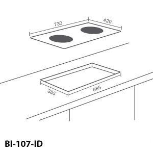 Ảnh công trình thực tế Bếp Từ Binova BI-107-ID