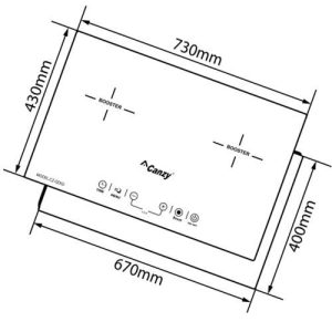 Ảnh công trình thực tế Bếp Từ Canzy CZ-QD02